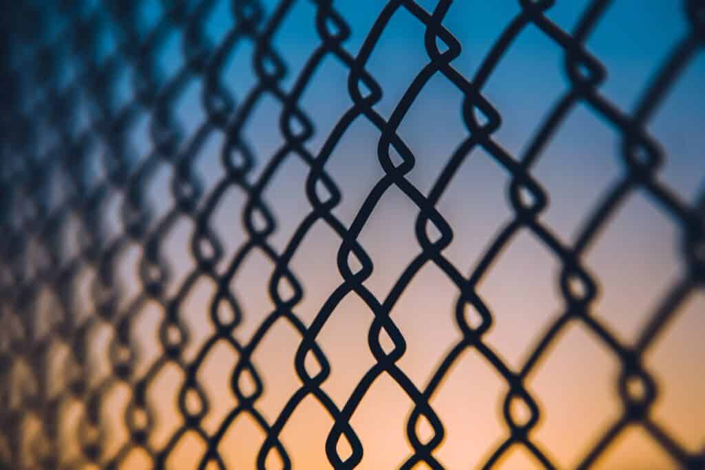 security fence needs repair